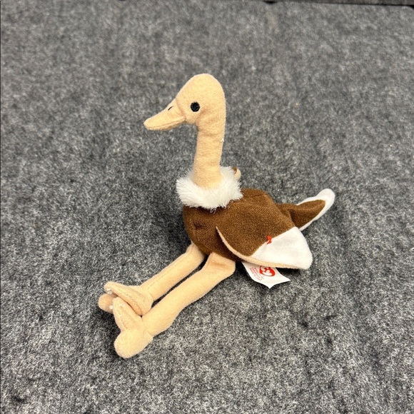 Ty Other - Ty Plush Ostrich Bird Toy - Tan and Brown